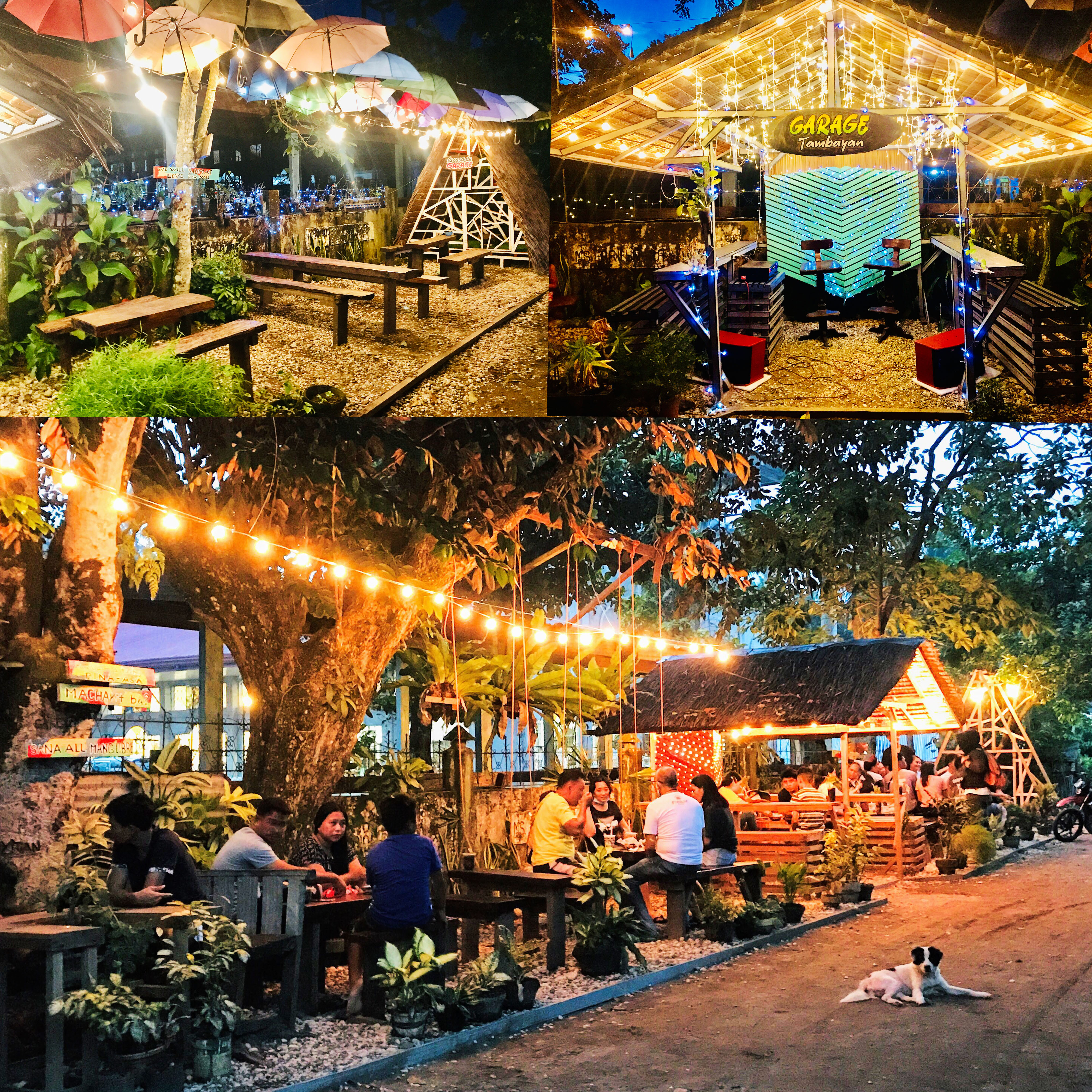 <b class="font-bara"><i class="bi bi-geo-fill h4"></i> GARAGE - STO. NIÑO</b> <br/>Located at Brgy. Sto. Niño, San Agustin, Surigao del Sur. You can order your favorite snacks and barbecue chicken inasal here at Garage - Sto. Niño. They also have KTV Rooms for customers who likes karaoke! Visit Garage now!